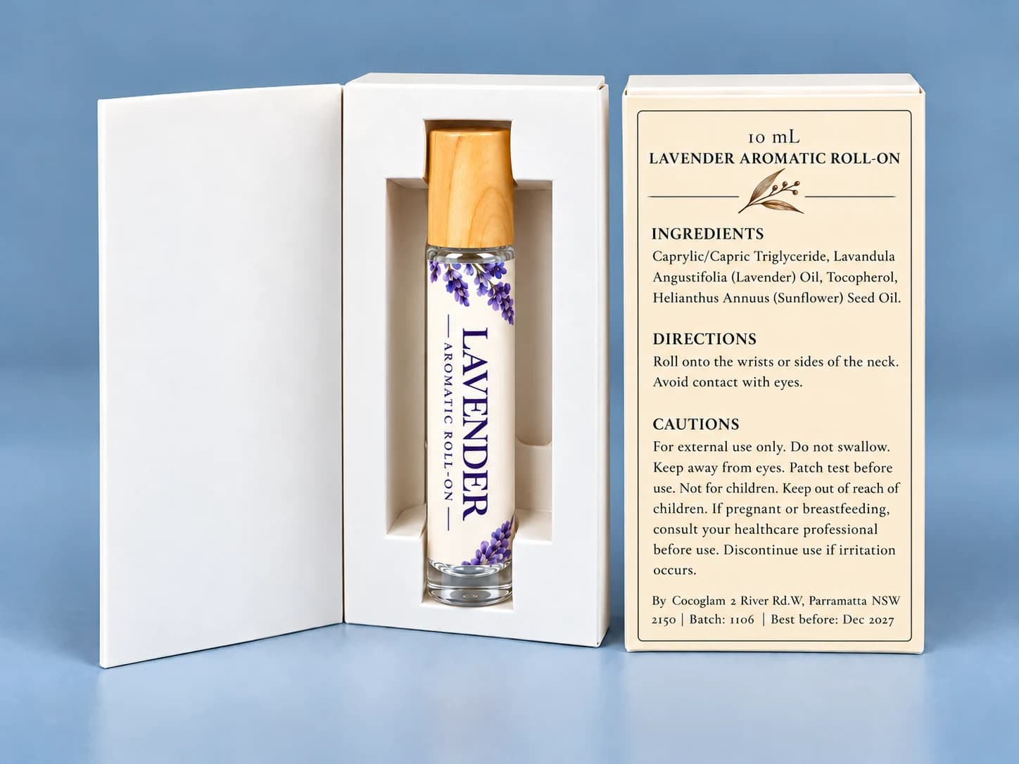 Cocoglam Aromatic Roll-On: Lavender